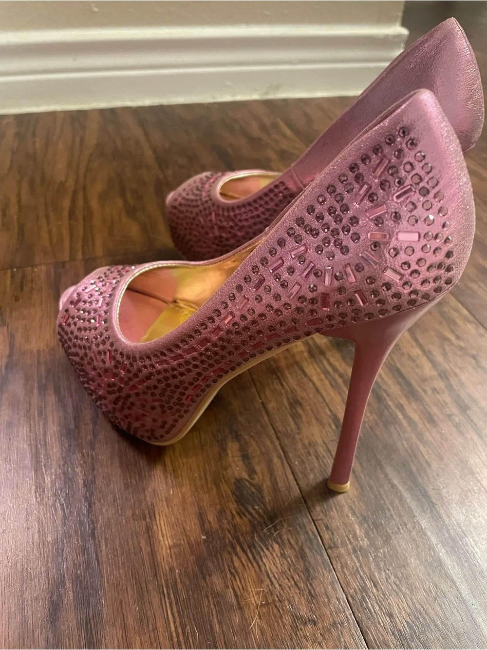 Peep-Toe Stiletto Heels